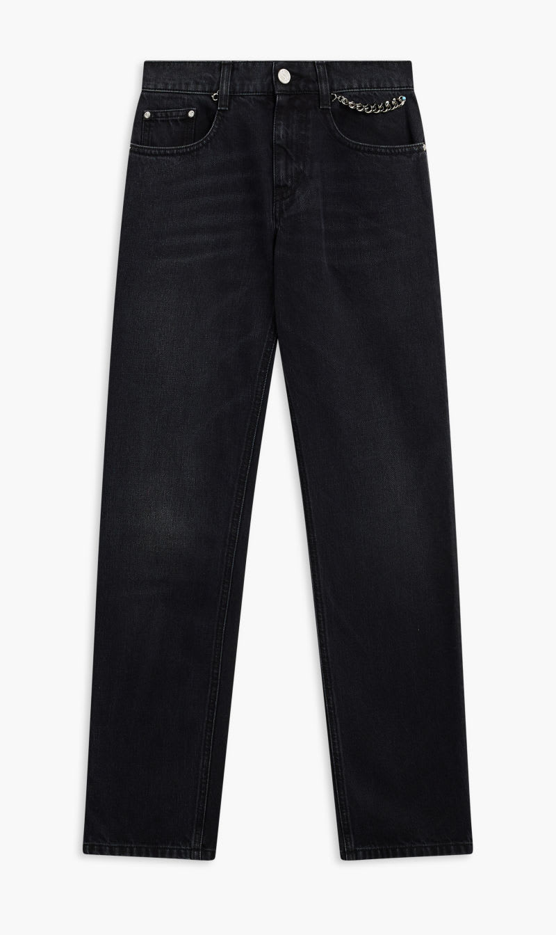 

Stella Mc Cartney Black Falabella Chain Slim Leg Black for Women | The Deal Outlet