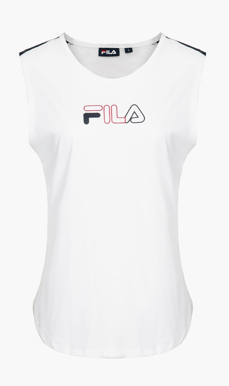 

Fila White Noelani Tank Top for Women | The Deal Outlet