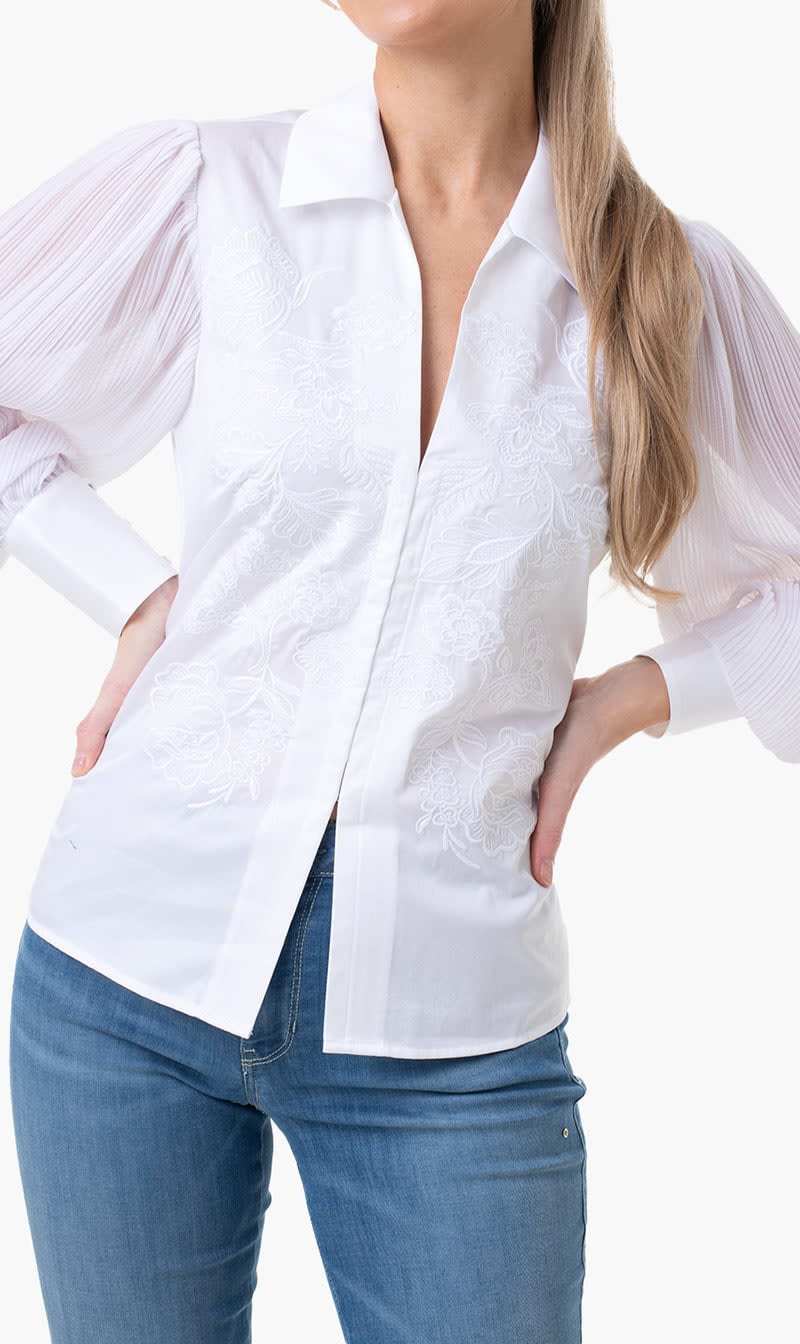 

Guess White Ls Imaan Top for Women | The Deal Outlet