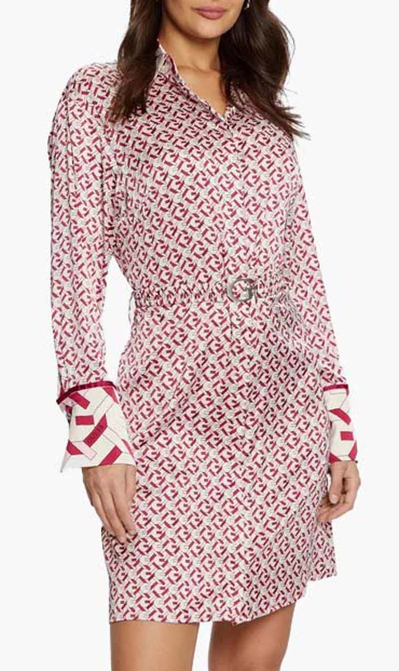 

Guess Pink Veronica Logo Belt S for Women
