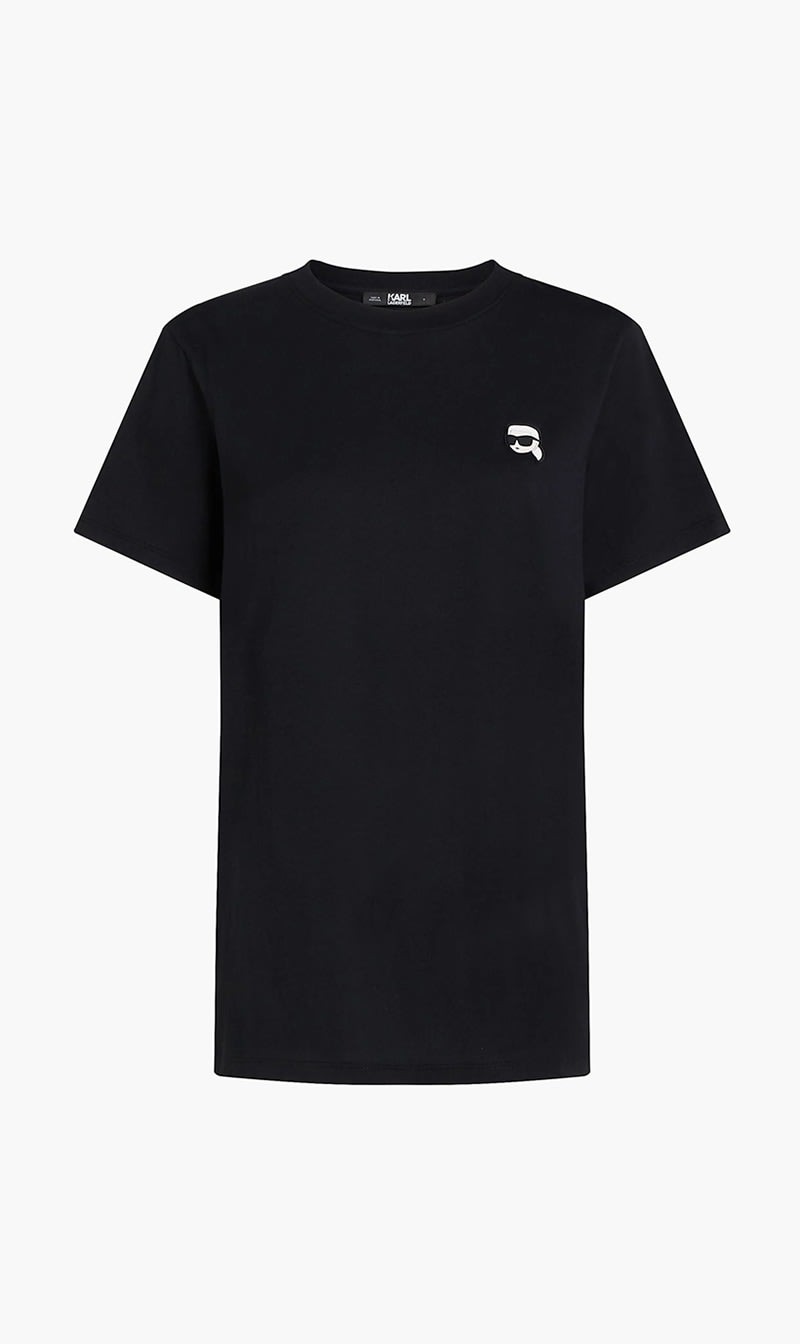 Black Karl Lagerfeld White Ikon T-shirt for Women