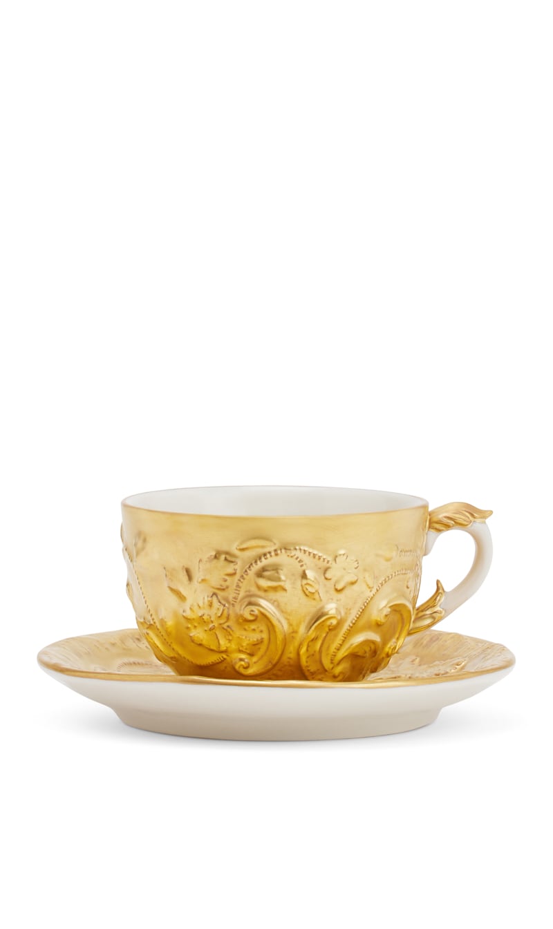 

Taormina Tea Cup And Saucer, Gold