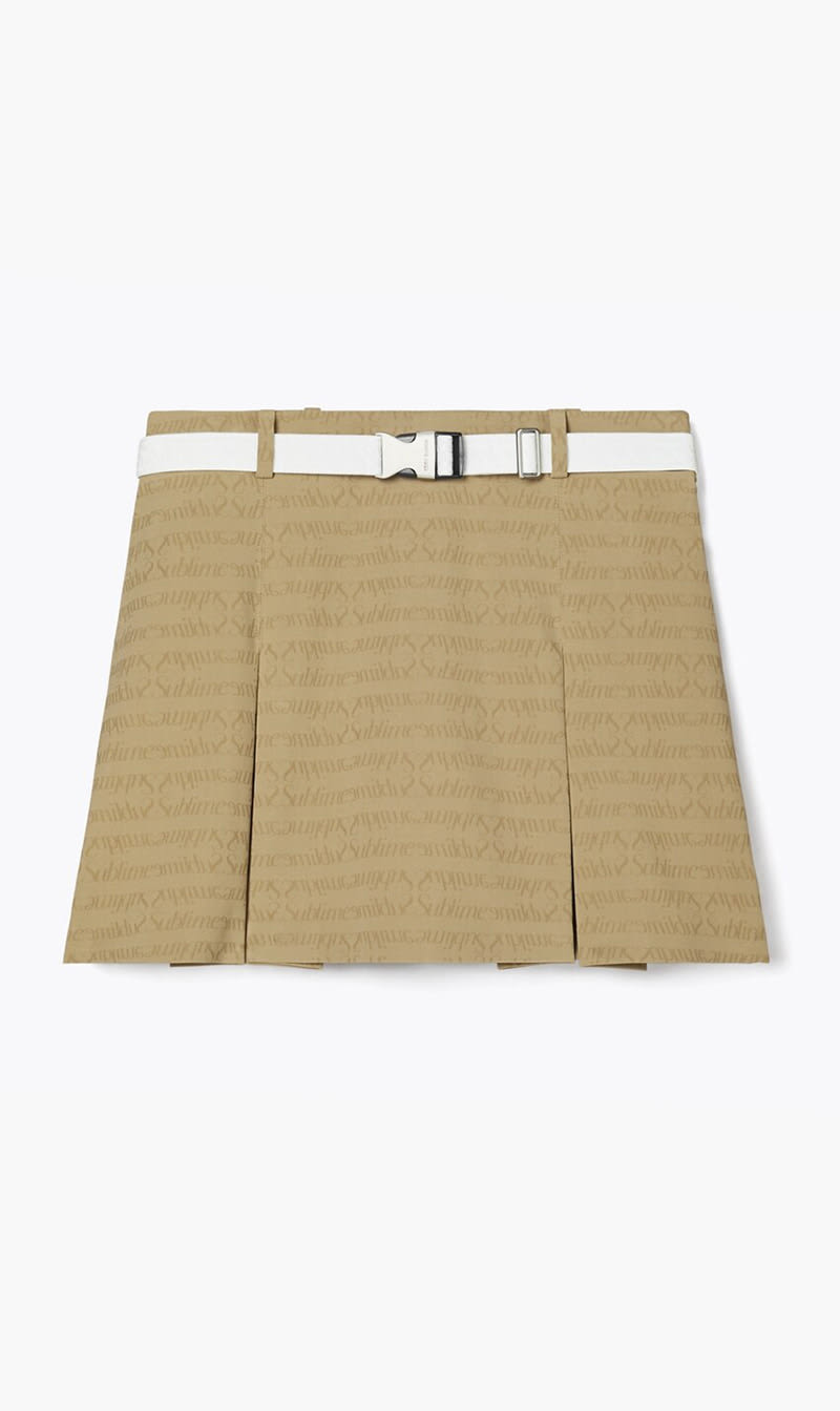 

Tory Burch Beige Sublime Jacquard Skirt for Women | The Deal Outlet