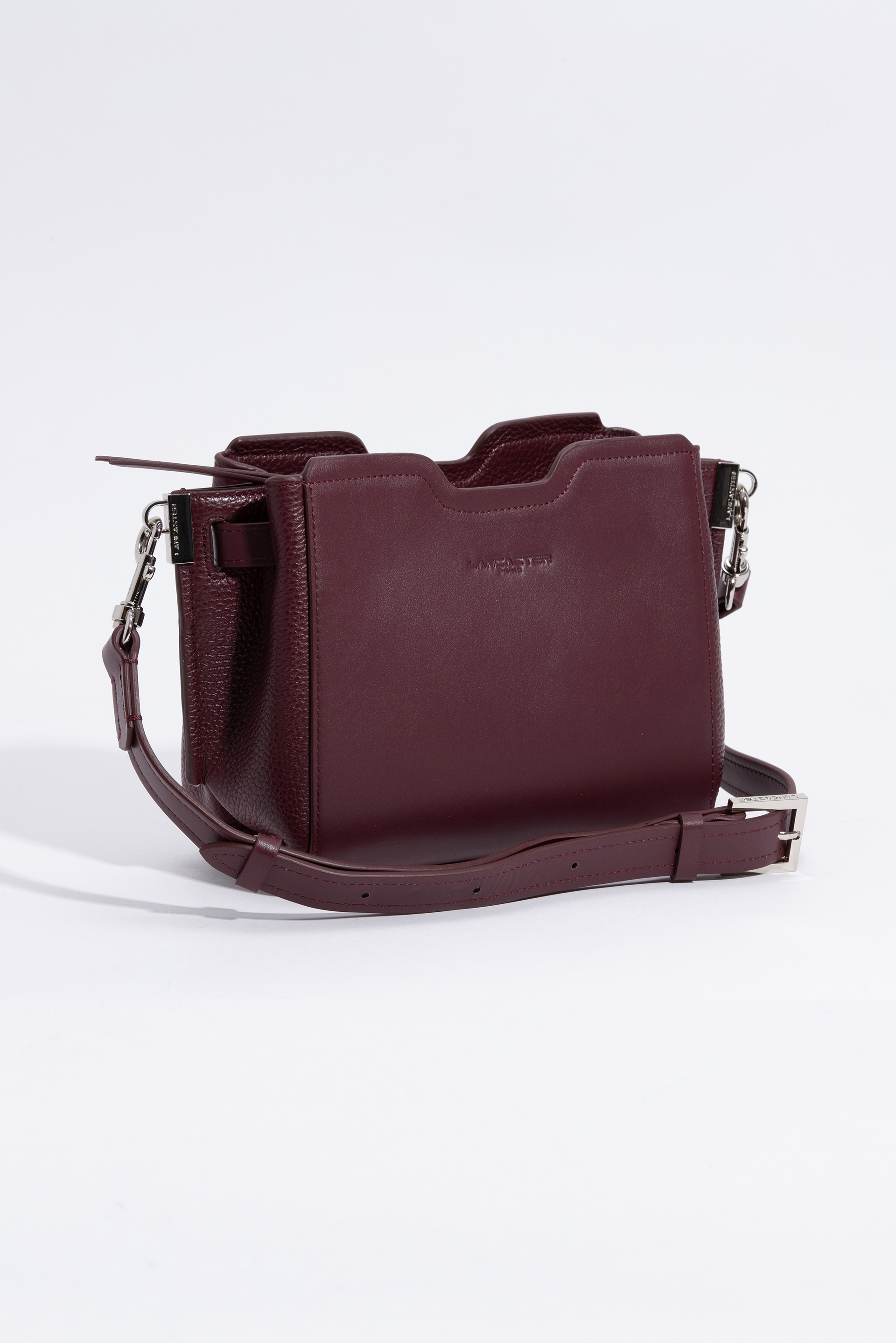 

Lancaster Irene Small Maroon Crossbody Bag