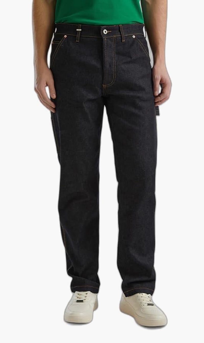 

United Colors Of Benetton Black Cargo Denim for Men
