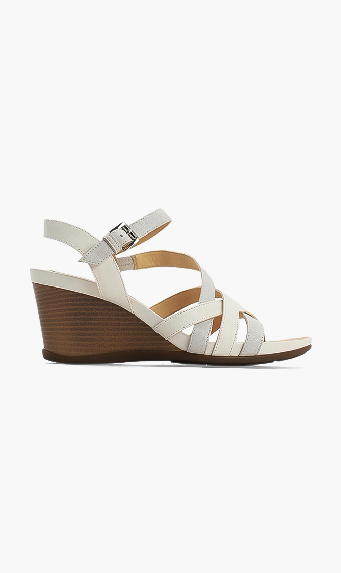 Geox Dorotha Python Print Leather Sandals