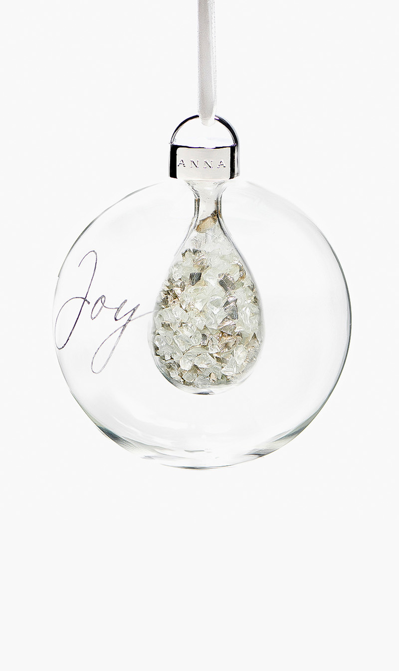 

Holiday Joy Ornament Crystal, Silver