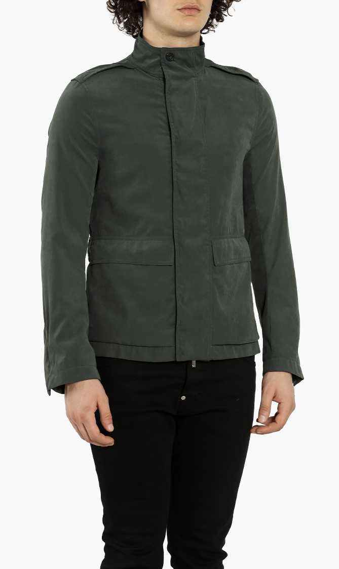 

Stand-up Collar Jacket, Green