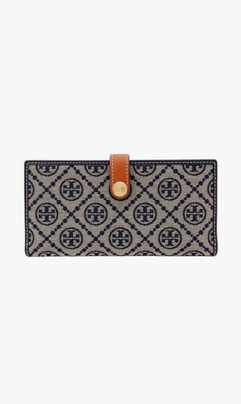 

Tory Burch Blue T Monogram Wallet for Women | The Deal Outlet