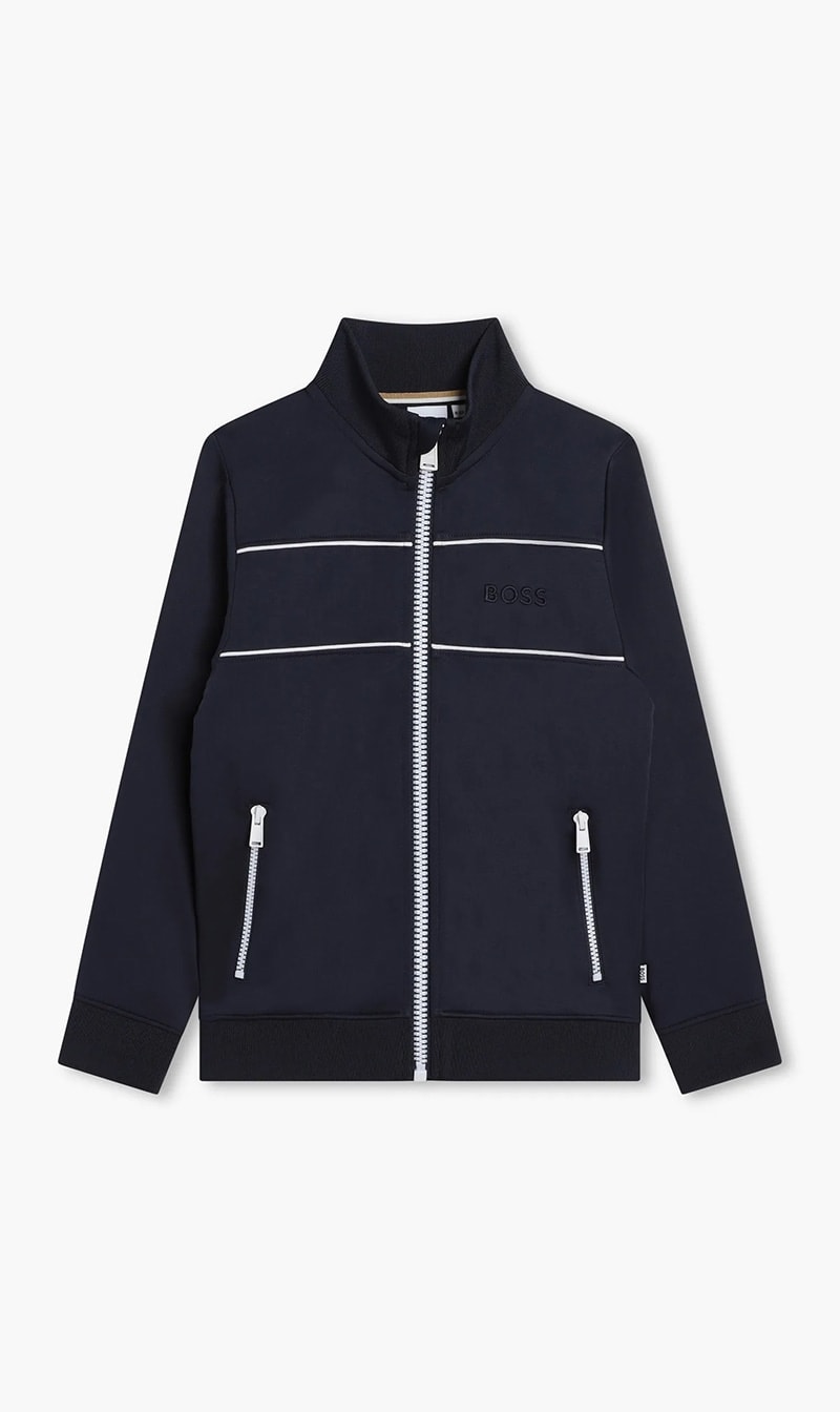 

Hugo Boss Blue Sweat Zipper Sweatshirt for Boys | The Deal Outlet