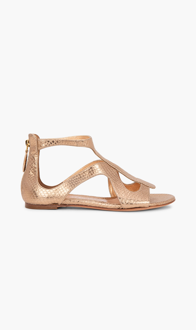 

ALEXANDER MCQUEEN Leather Open Toe Sandals