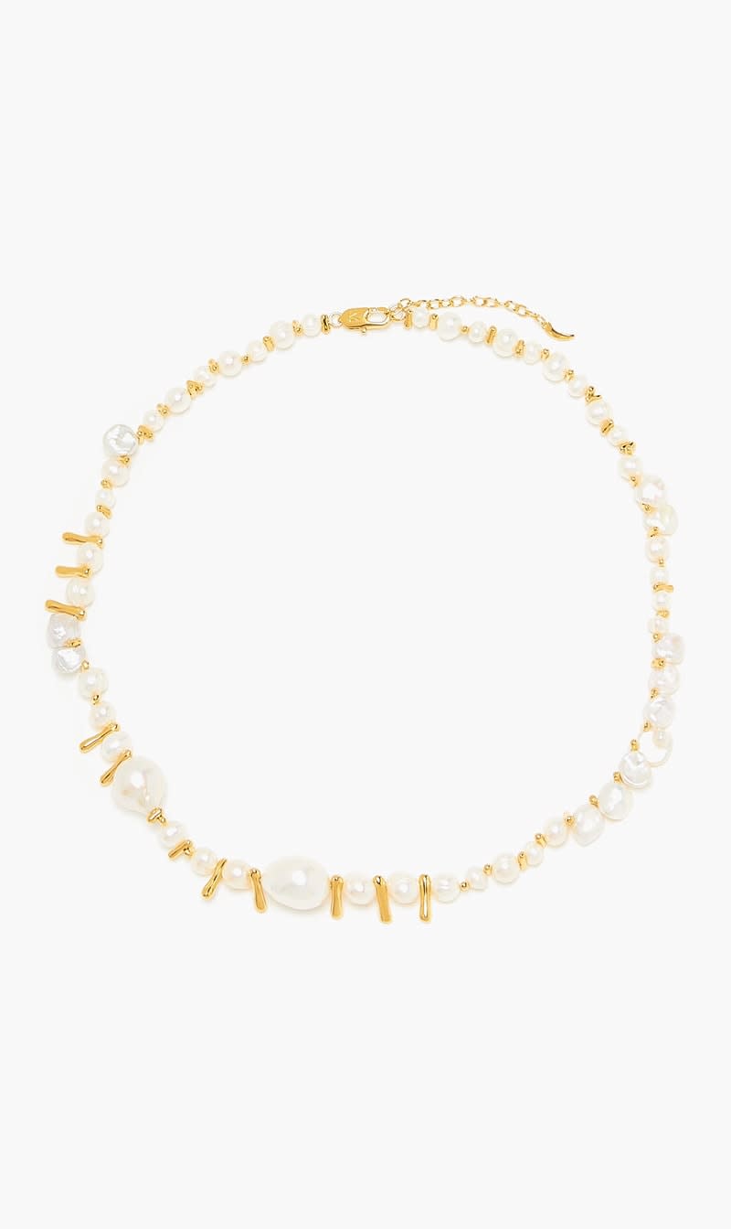 Missoma Multi-color Mixed Pearl Statement Beaded Necklace for Women