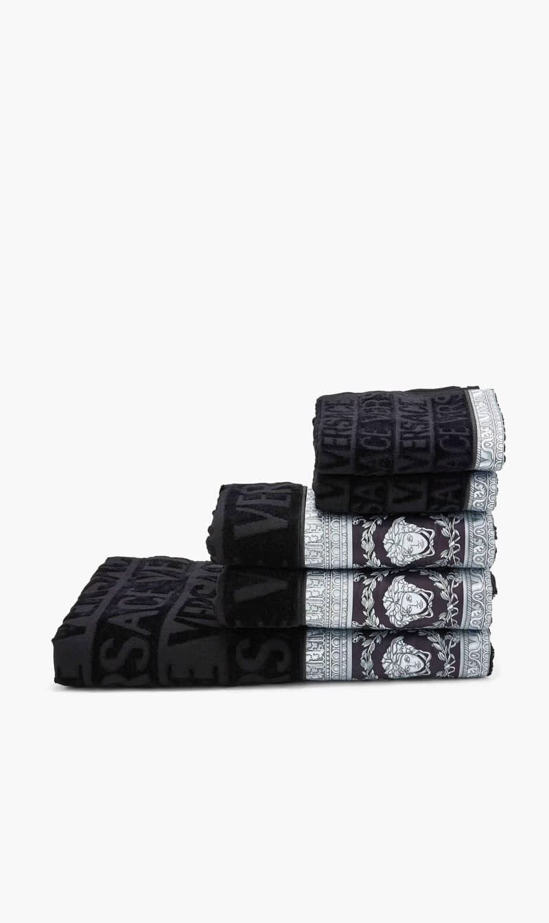 

Versace Black I Love Baroque Towel 5-set Black | The Deal Outlet
