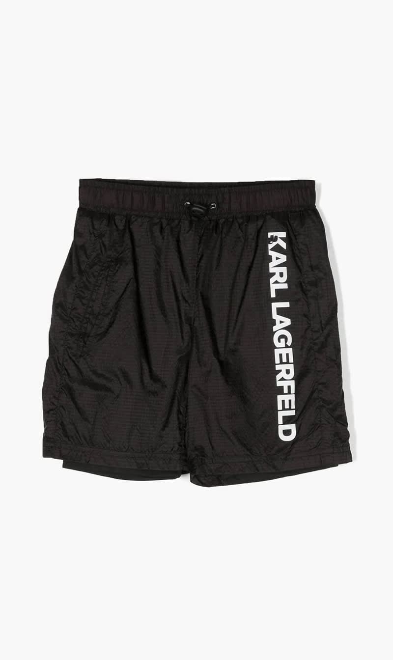 

Karl Lagerfeld Black Bermuda Shorts | The Deal Outlet