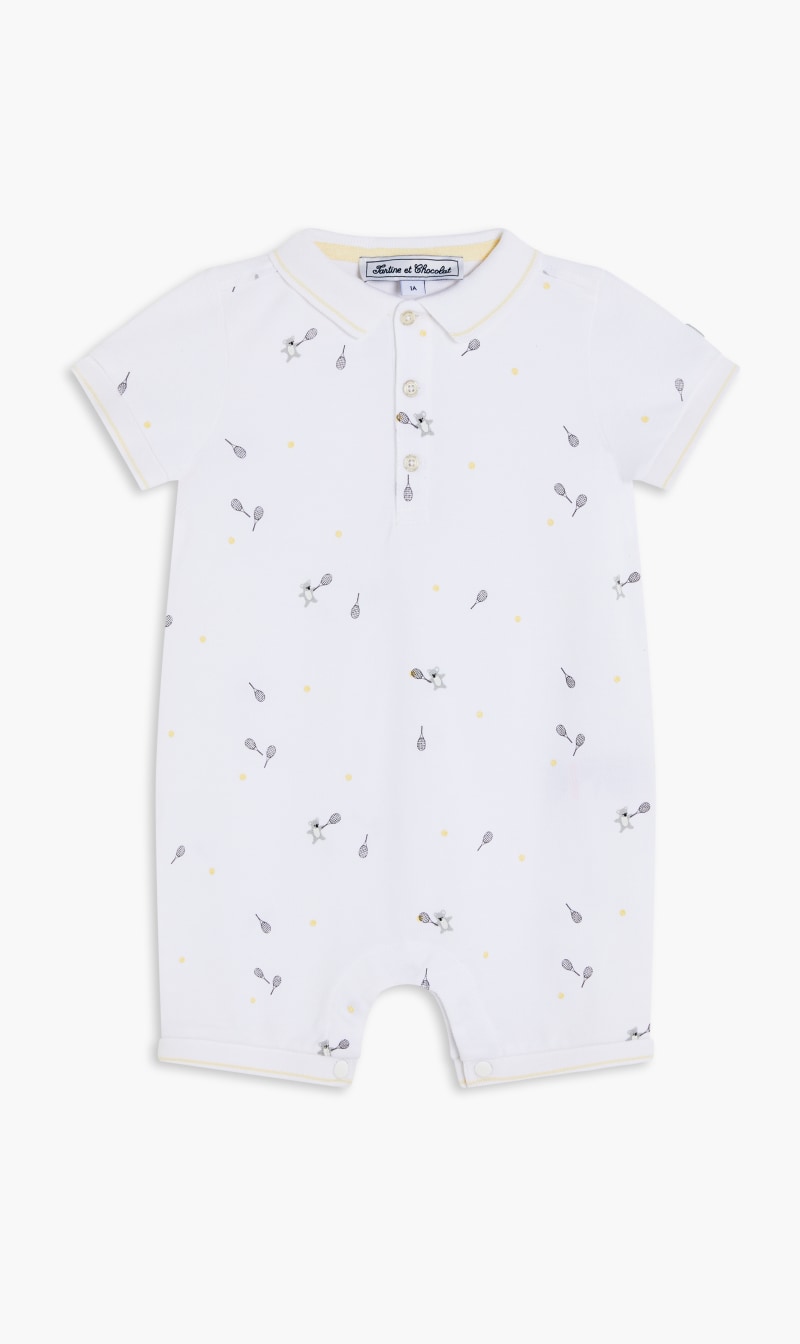 

Tartine Et Chocolat White Printed All In One for Kids | The Deal Outlet
