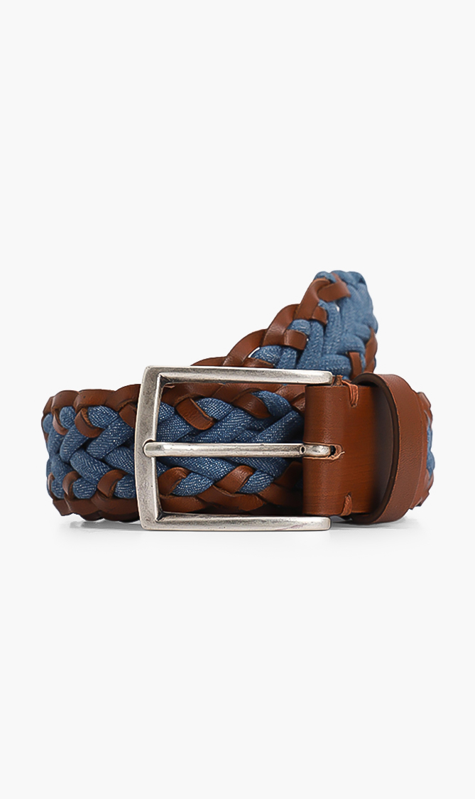 

Jacob Cohen Woven Leather Belt