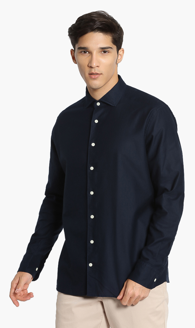 

Hackett London Plain Giro Inglese Slim Fit Shirt