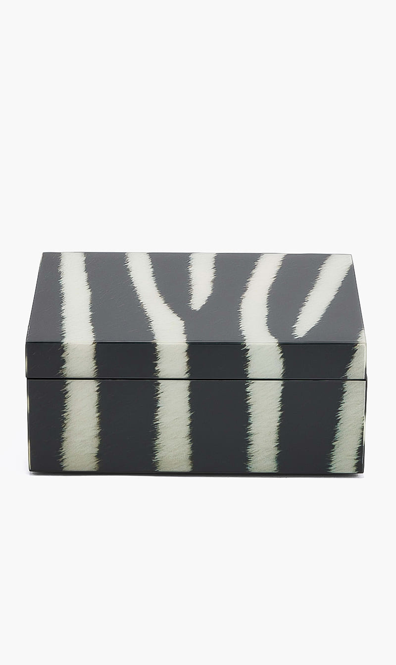 

Pacific Connections Multi-color Zebra Print Decorative Box | The Deal Outlet