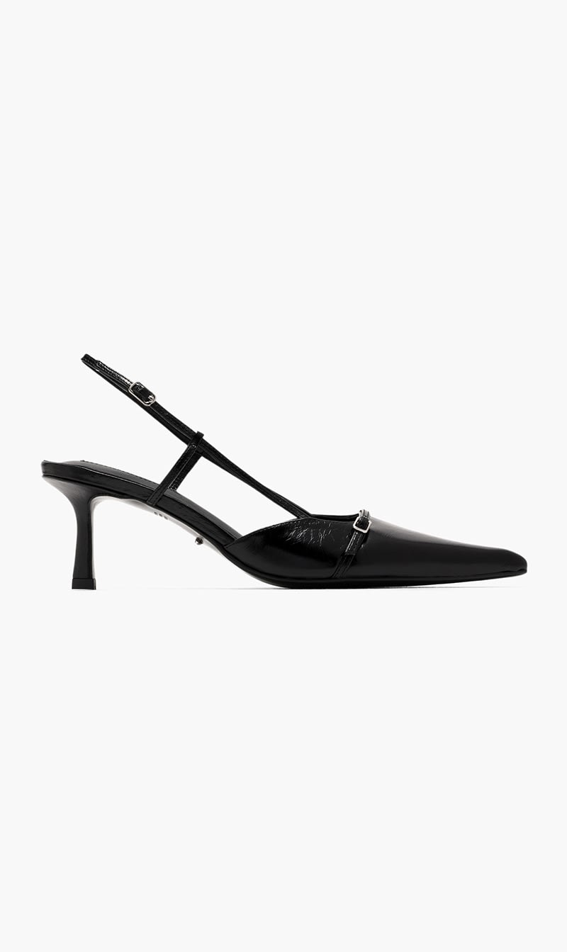 

Tony Bianco Black Quella Slingback Pumps for Women | The Deal Outlet