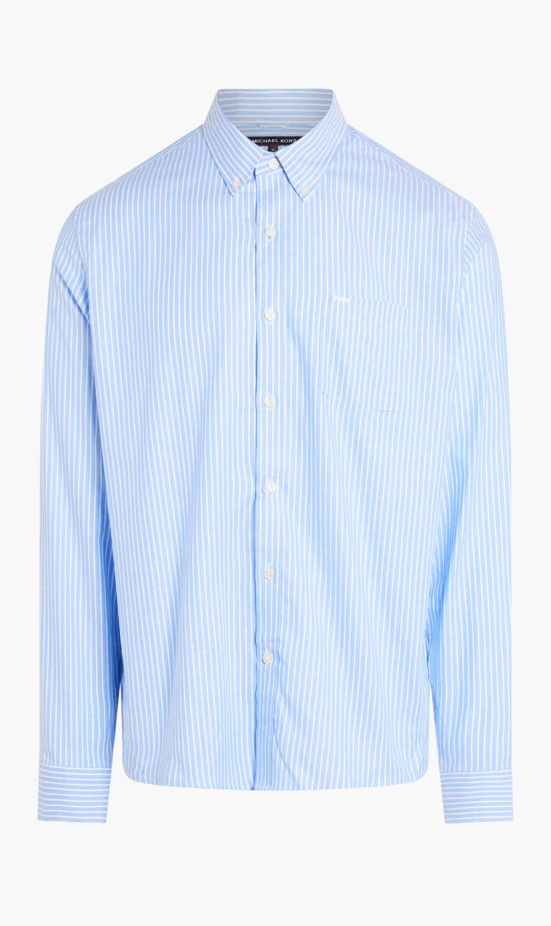 

Michael Kors Blue Ls Bd Str Oxford Stripe for Men | The Deal Outlet