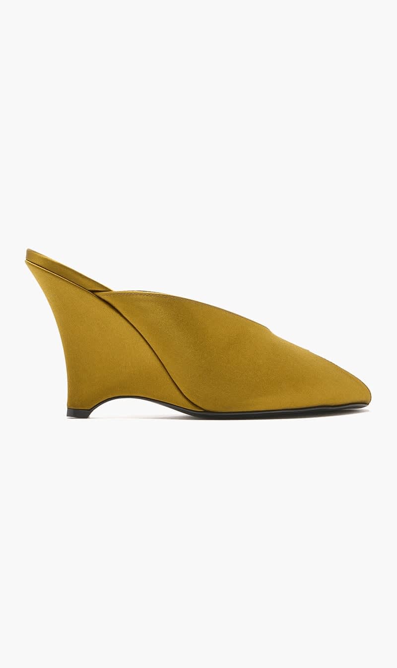 Green Peep Toe Mule for Women