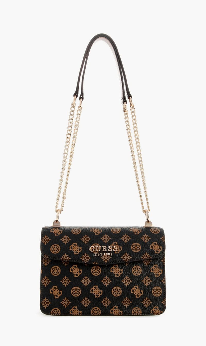 

Guess Brown Evelune Convertible Xbody Flap for Women | The Deal Outlet