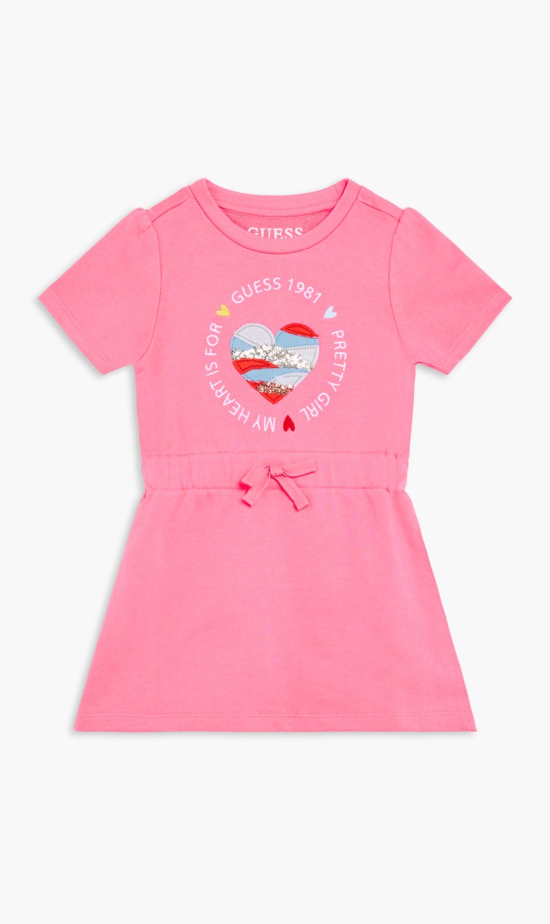 

Guess Pink French Terry Dress for Girls | The Deal Outlet