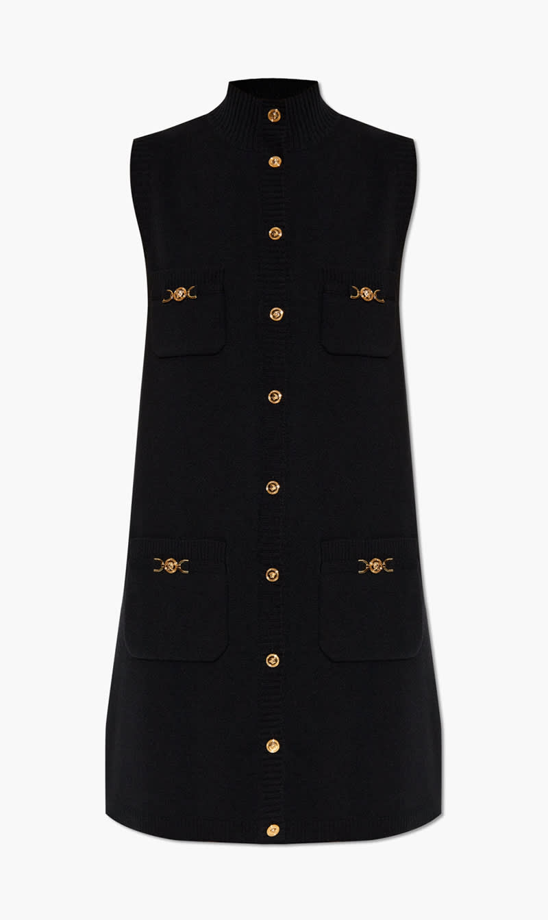 

Versace Black Wool Dress for Women | The Deal Outlet