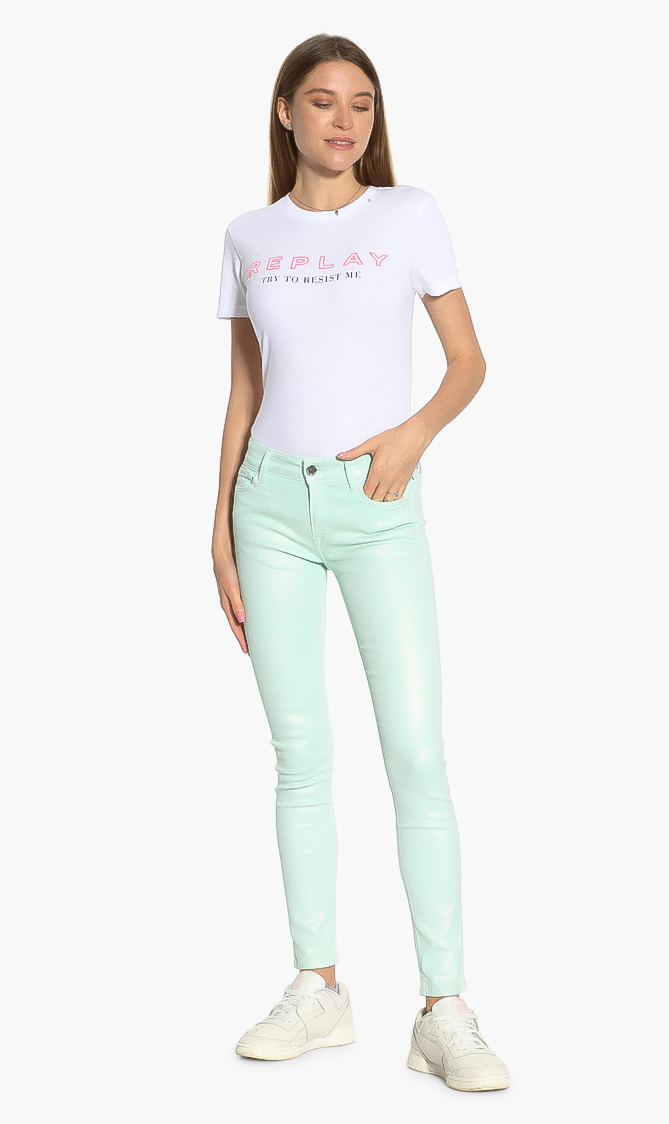 

New Luz Power Stretch Skinny Jeans, Green