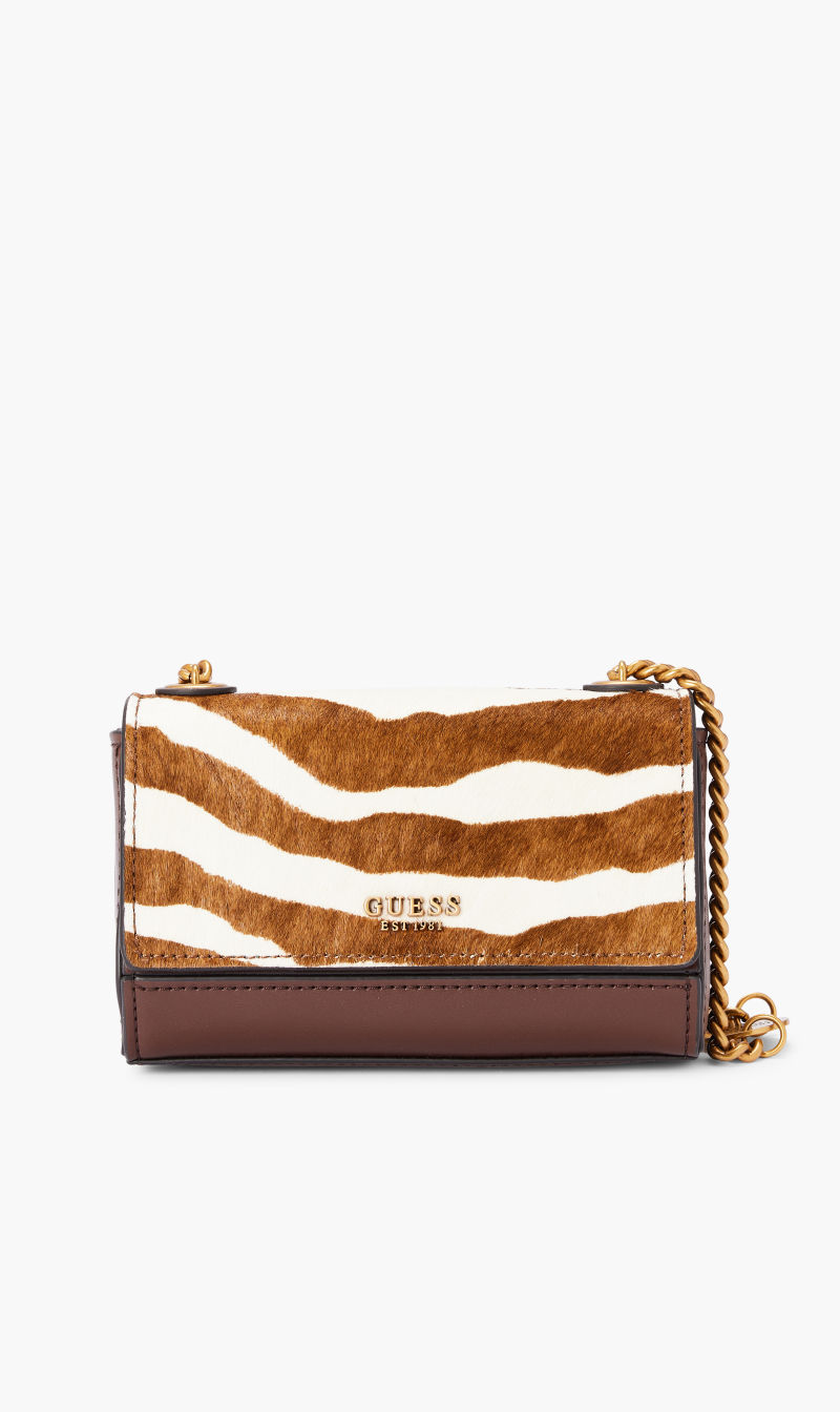 

Guess Brown Iseline Mini Crossbody Flap for Women | The Deal Outlet