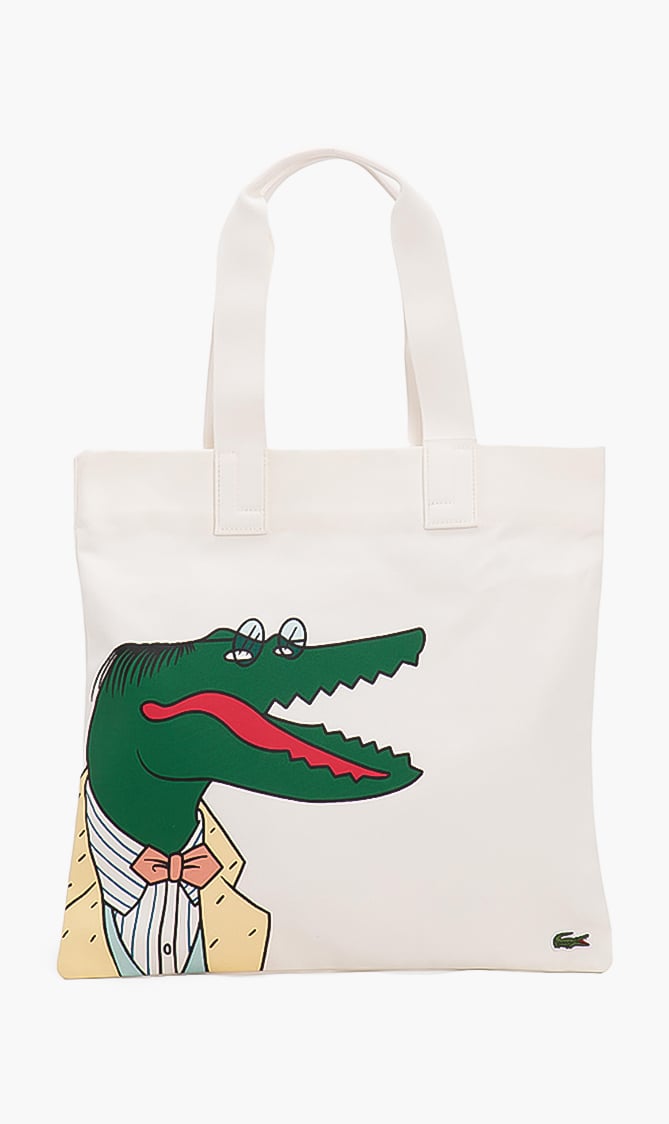 

LACOSTE X Jean-michel Tixier Printed Cotton Tote Bag