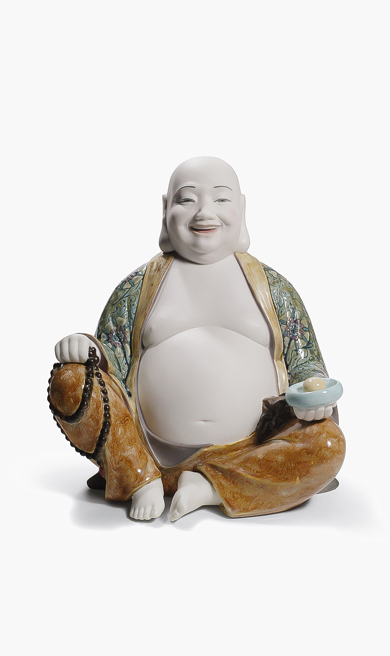 

Lladro Happy Buddha Figurine
