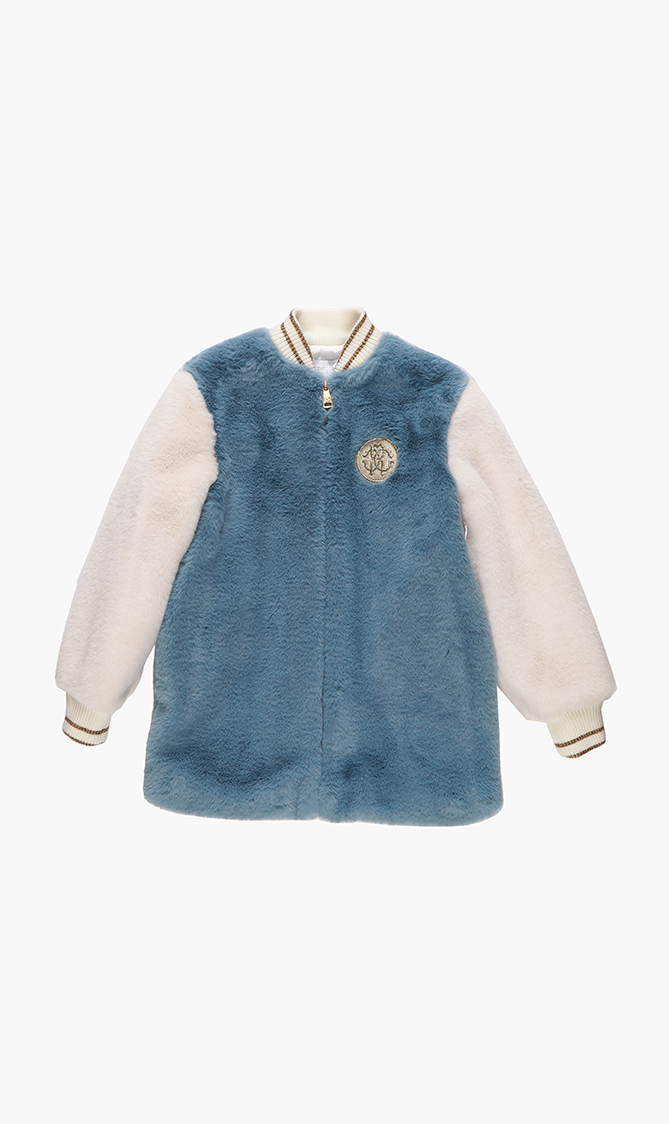 

Roberto Cavalli Ecofur Colourblock Coat