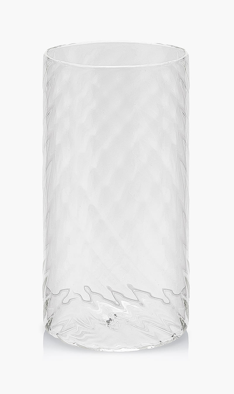 

Waww La Table White Glass, Clear Stem, Large | The Deal Outlet