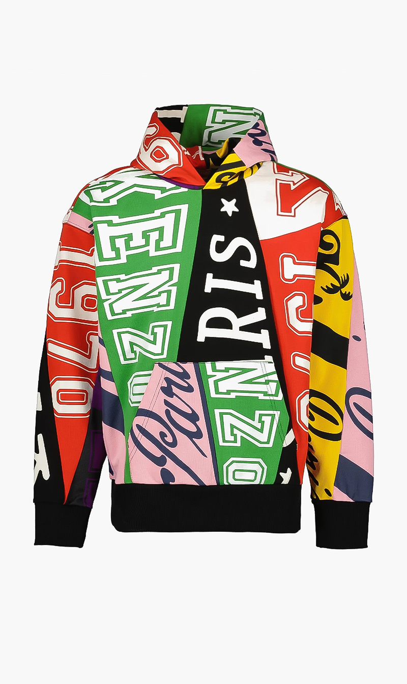 

Kenzo Green Flags Oversize Hoodie for Men | The Deal Outlet
