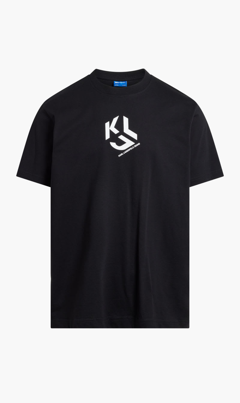 

Karl Lagerfeld Black Klj Regular Monogram Sslv Tee for Men | The Deal Outlet