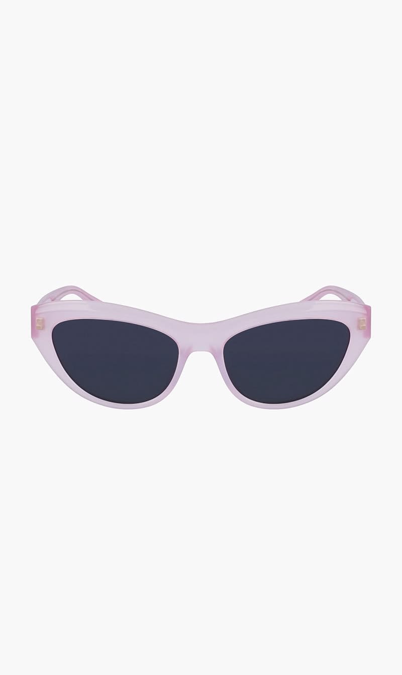 Pink Ferragamo Blue Cat Eye Sunglasses for Women