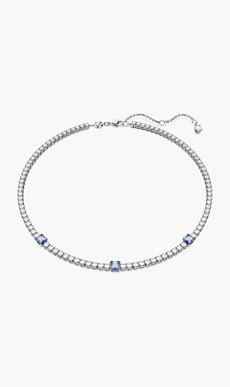 

Swarovski Blue Tennis Necklace for Women | The Deal Outlet