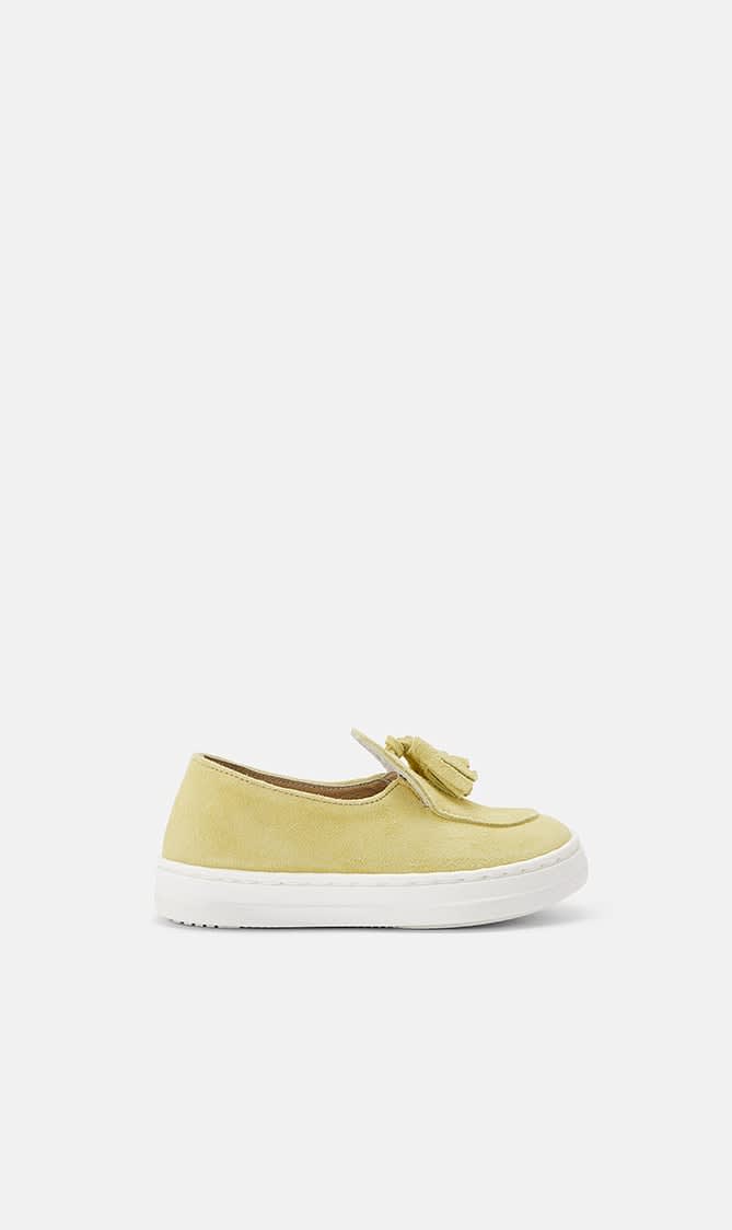 

Babywalker Yellow Suede Leather Tasselled Loafers for Boys | The Deal Outlet