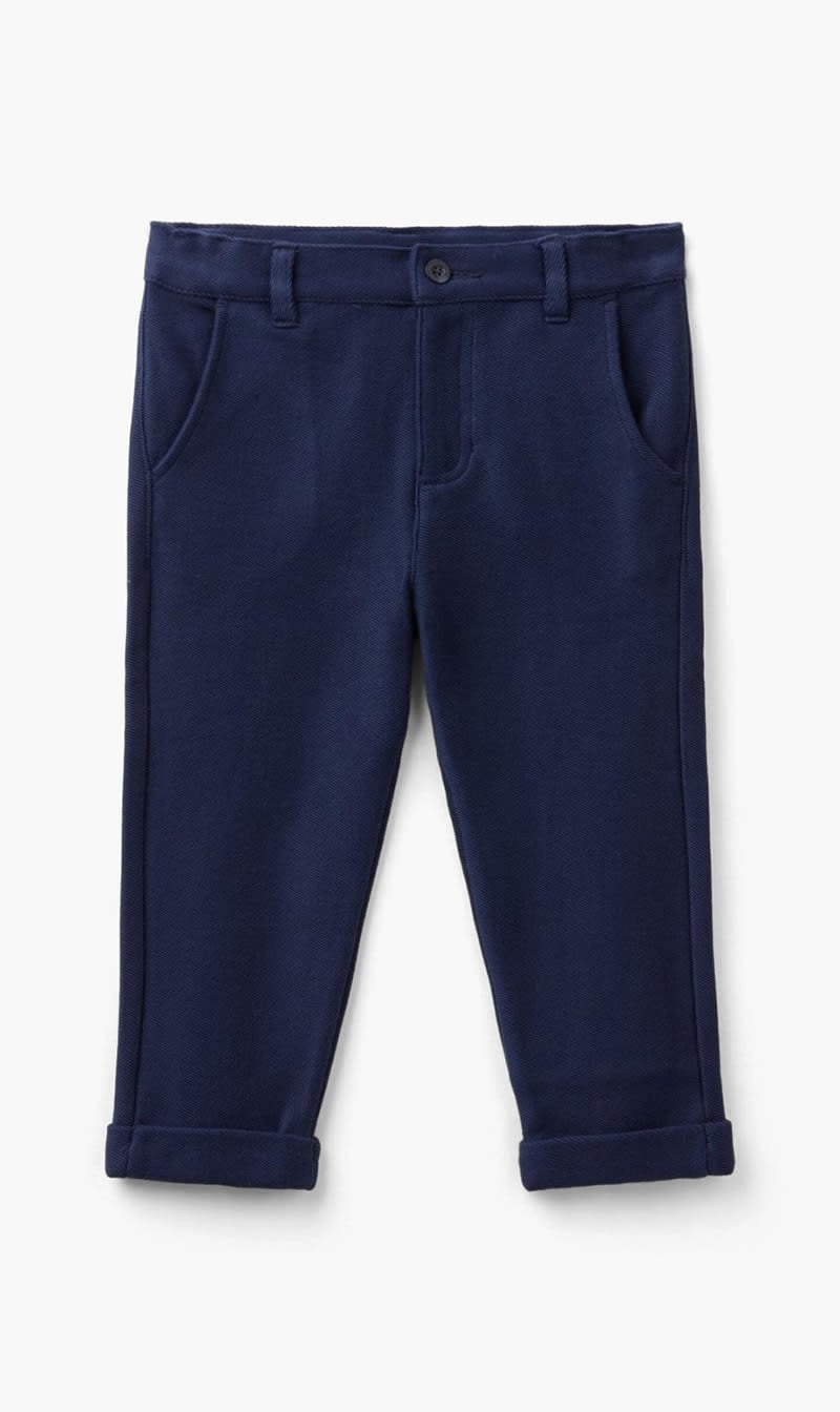 United Colors Of Benetton Blue Cotton Trousers for Boys