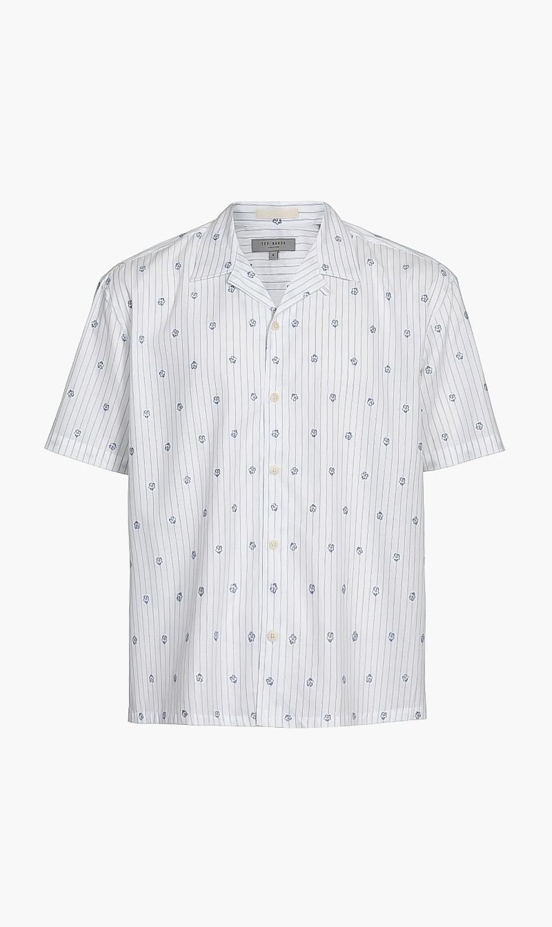 

Stripe Flower Coupe Shirt