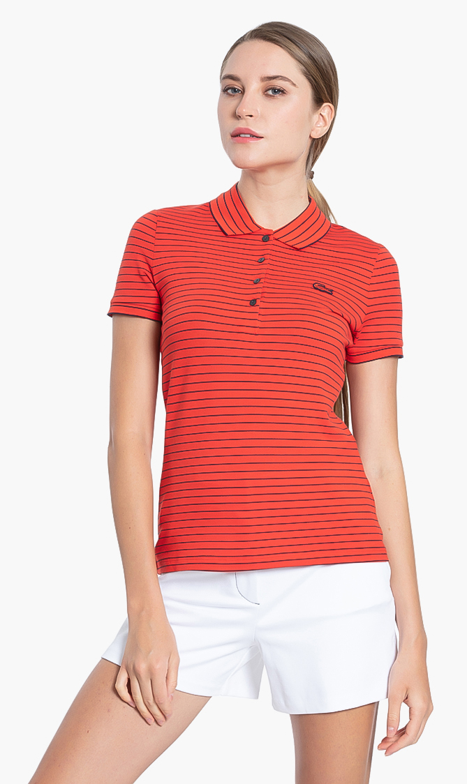 

Lacoste Short Sleeved Ribbed Collar Shirt