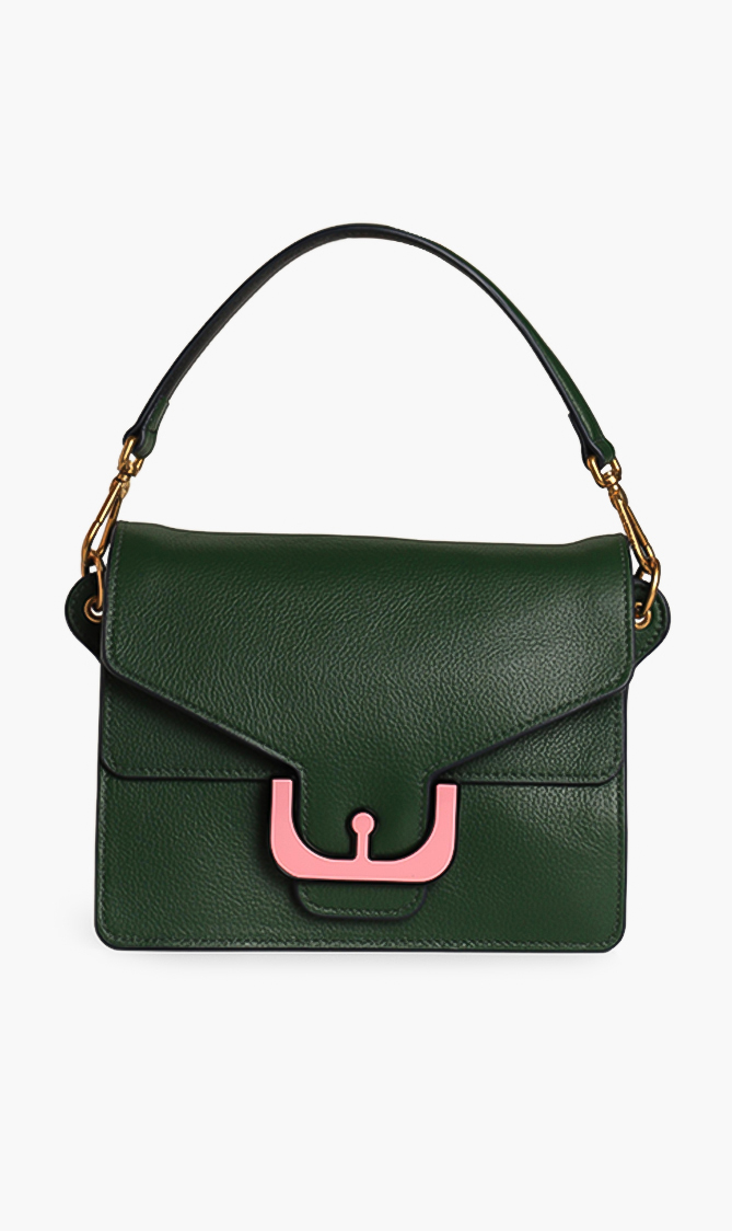 

COCCINELLE Flap Leather Crossbody Bag