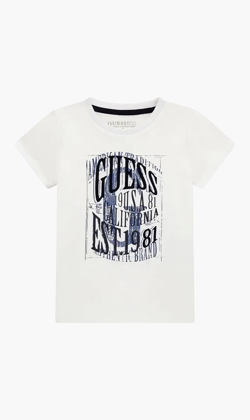 Guess White Logo T-shirt for Boys