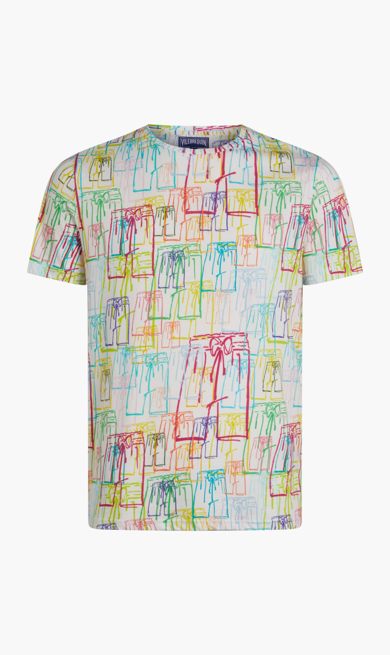 

Vilebrequin White All Over Graphic T-shirt for Men | The Deal Outlet