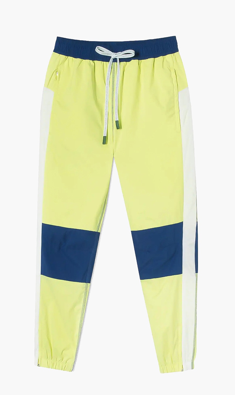 

Lacoste Green Colorblock Track Pants for Women | The Deal Outlet