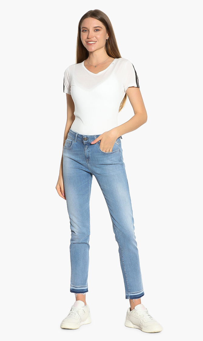 Faaby Power Stretch Slim Jeans, Blue