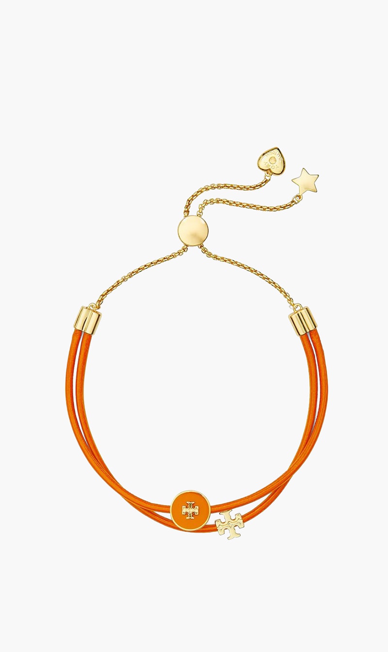 

Kira Enamel Slider Bracelet, Orange