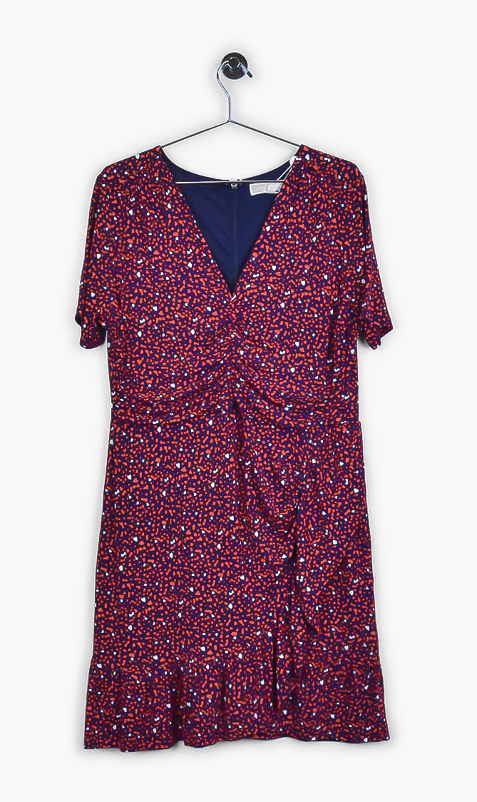 

Michael Kors Heart Print Draped Dress