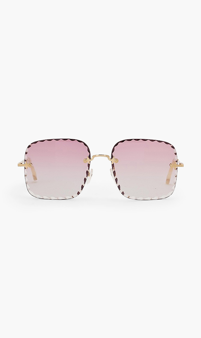 

Chloe Square Rimless Sunglasses